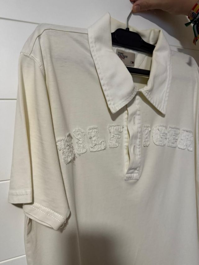 Polo Tommy Hilfiger Vintage Beige Talla M