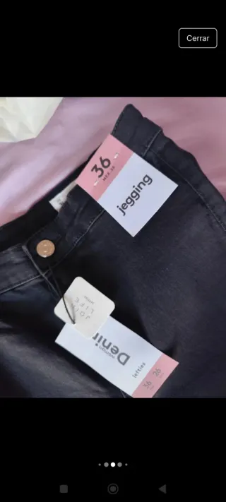 Jegging Negro y Blanco Talla S/36