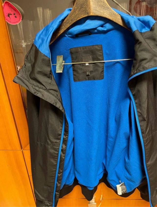 Anorak DC Hombre Negro y Azul