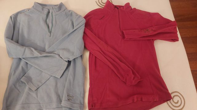 2 Polares Quechua azul y rosa infantil