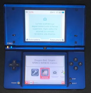 Nintendo DSi Blu con Dragon Ball Origins