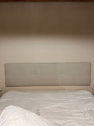 Cabecero de tela perla de ancho son 3cm