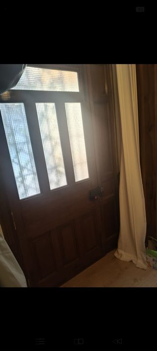 Puerta madera maciza exterior