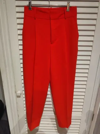 Conjunto traje mujer rojo