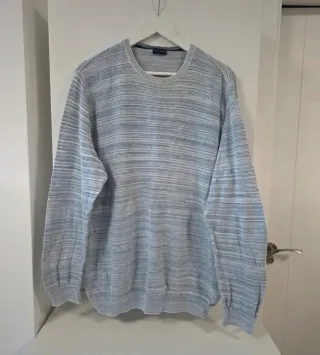 Camisola Paul & Shark Listrada Azul