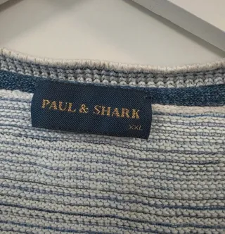 Camisola Paul & Shark Listrada Azul