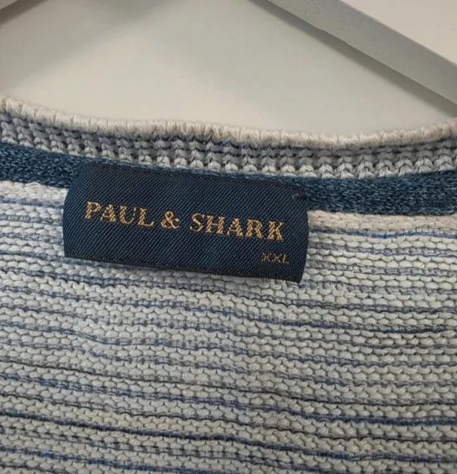 Camisola Paul & Shark Listrada Azul