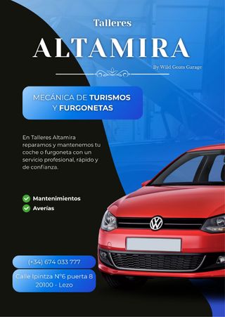 Taller Mecánico de coches y furgonetas