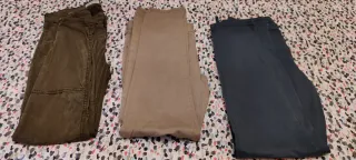 Oferton 3 Pantalones Zara Mujer,tallas M.