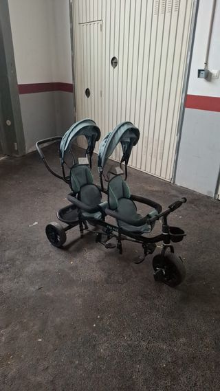 Triciclo gemelar doble