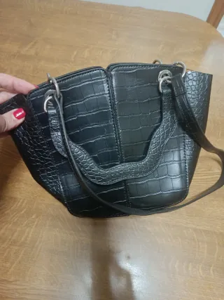 Bolso Zara efecto piel cocodrilo