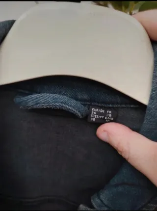 Chaqueta Vaquera Vintage Azul/Gris