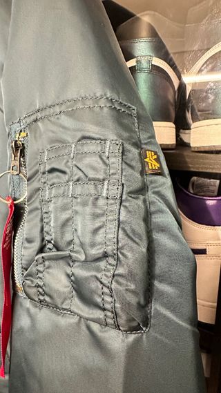 Chaqueta Alpha Industries MA-1 Verde Naranja