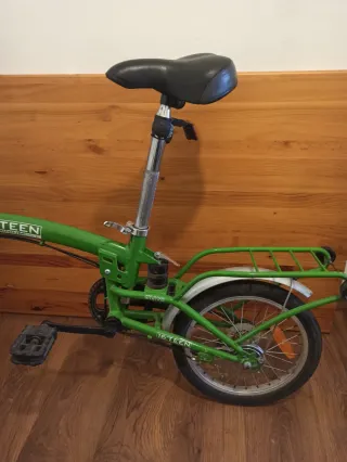 Bicicleta Plegable Verde