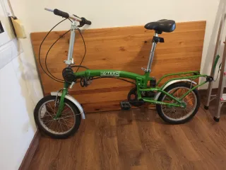 Bicicleta Plegable Verde