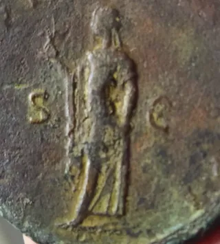 Moneda Antigua Romana CAMBIO POR BOBINA XP 28X 35