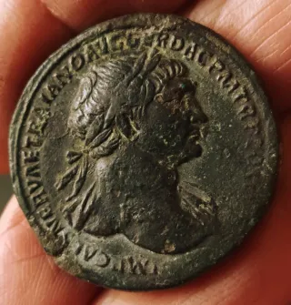 Moneda Antigua Romana CAMBIO POR BOBINA XP 28X 35