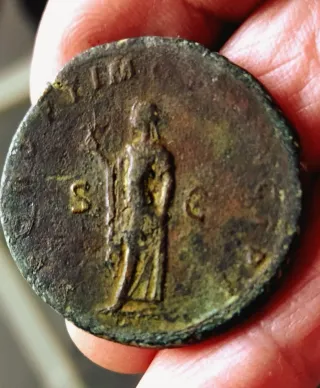 Moneda Antigua Romana CAMBIO POR BOBINA XP 28X 35