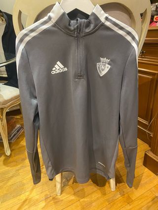 Sudadera Adidas Osasuna Gris Media Cremallera