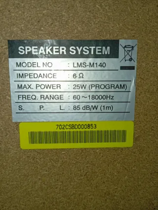 Minicadena LG 3CD MP3 CD-R/RW TAPE