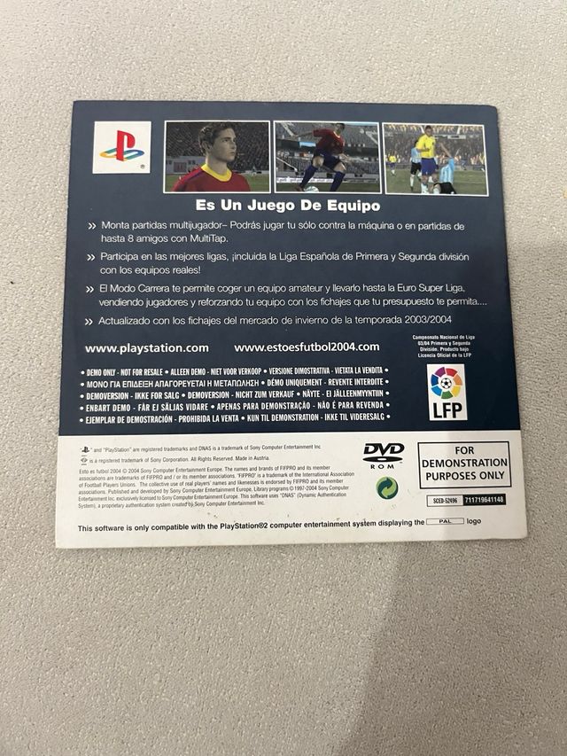 Demo PS2 Esto es Fútbol 2004