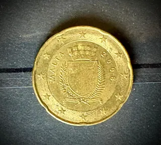 Malta 20 céntimos de Euro 2008