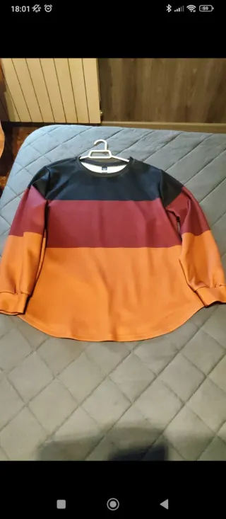 Jersey de manga larga con bloques de color