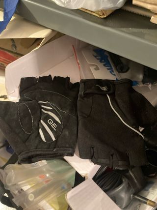 Guantes Ciclismo Gel Cortos Negros crivit