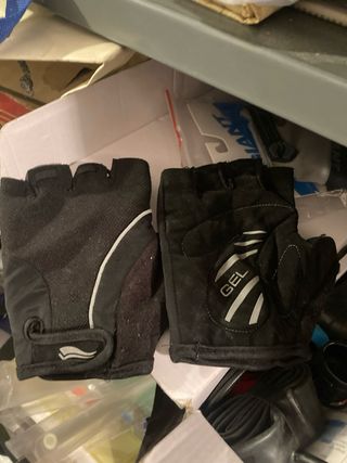 Guantes Ciclismo Gel Cortos Negros crivit