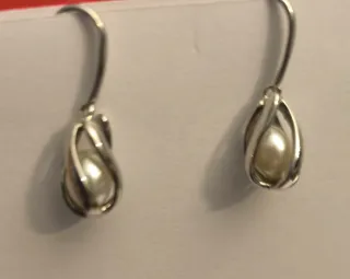 Pendientes Plata con Perla