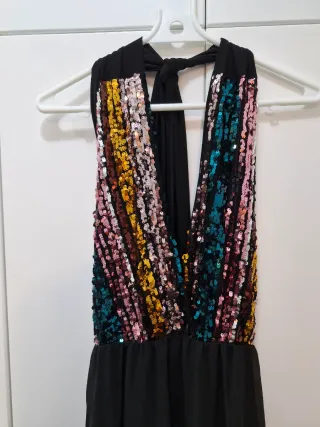 Vestido largo fiesta lentejuelas