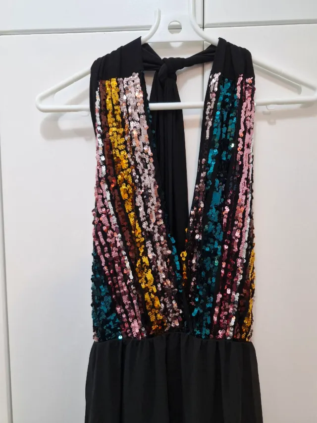 Vestido largo fiesta lentejuelas