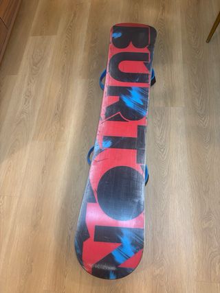 Tabla Snowboard Burton + fijaciones.  155 56w