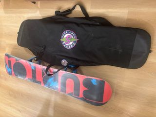 Tabla Snowboard Burton + fijaciones.  155 56w