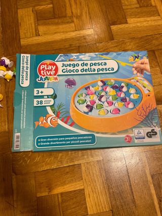 Juego de Pescar con Peces y Cañas