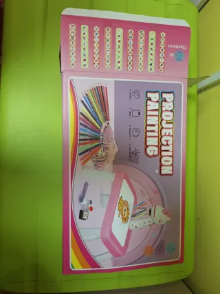 Mesa proyector dibujo unicornio infantil