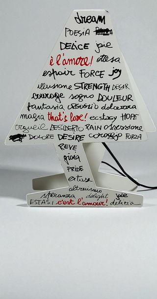 Set 2 Lampade Design Scritte