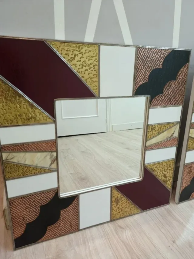 2 Espejos decorativo hecho a mano