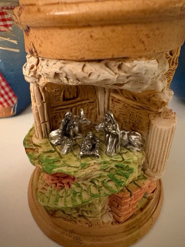 Set 3 Pezzi: Mini presepe porta tee-light