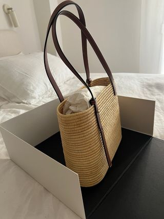 Bolso Loewe Square Basket Beige/Marrón
