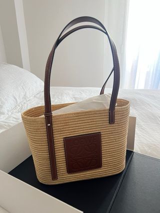 Bolso Loewe Square Basket Beige/Marrón