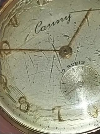 Reloj CAUNY placa oro cuerda