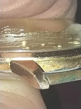 Reloj CAUNY placa oro cuerda