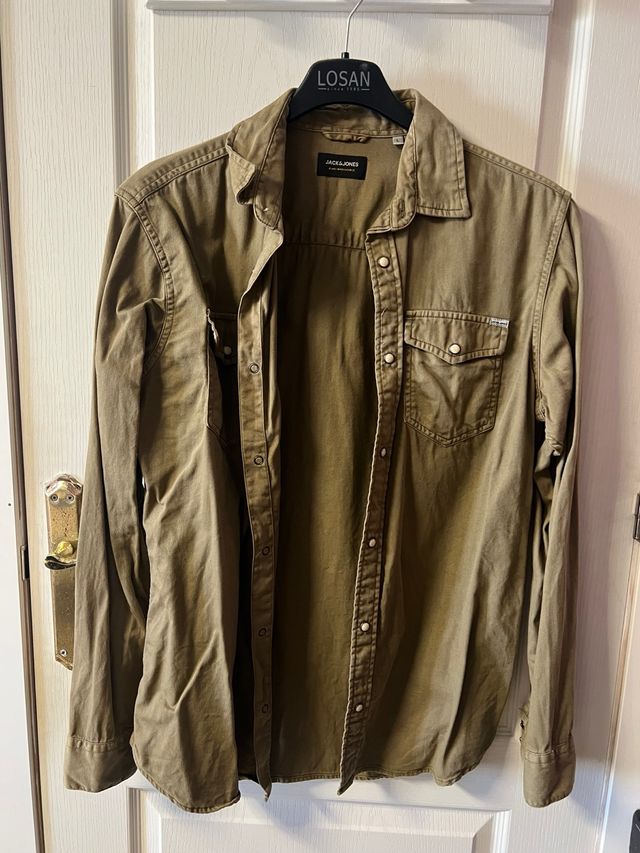 Camisa verde militar JACK & JONES Talla L