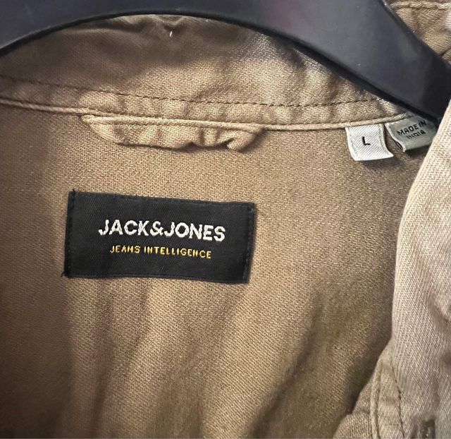 Camisa verde militar JACK & JONES Talla L