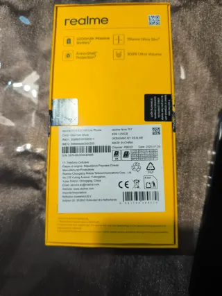 Realme 70T Negro.1 semana de uso.Con cable y funda