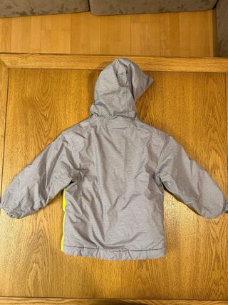 Chaqueta de esquí para niño gris y verde