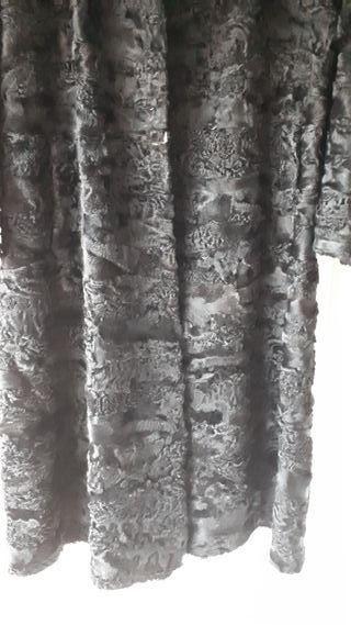 Abrigo Astrakan Negro Talla 38/40