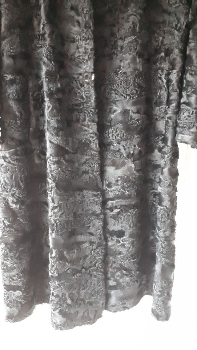 Abrigo Astrakan Negro Talla 38/40