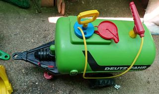 Tractor John Deere pedales pala remolque